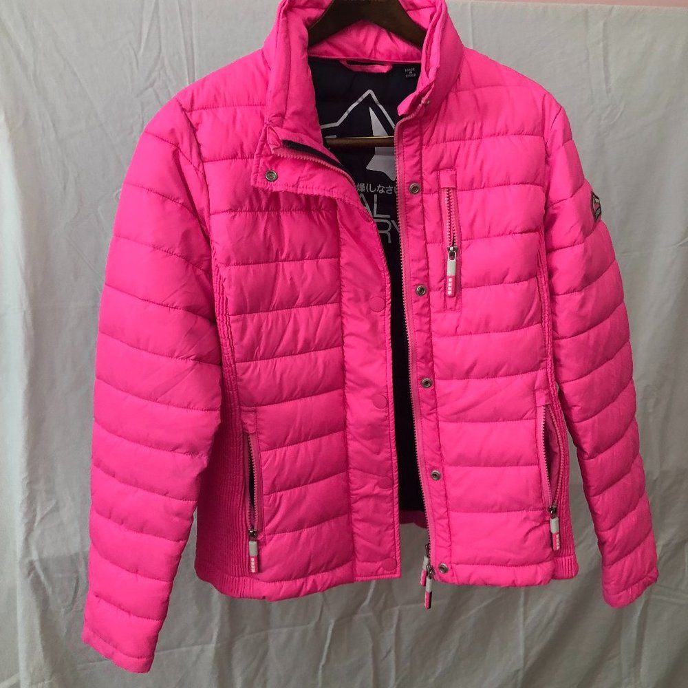 SALE!  SHOCKING PINK Superdry parka